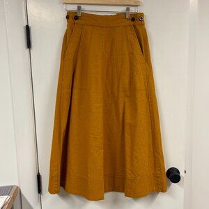 Toast Honey colored skirt - UK 8